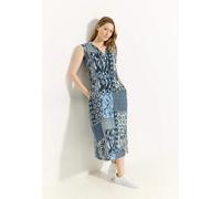 Cecil Damen Patchwork Print Kleid in Blau, Gr: XS