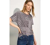Cecil Damen Patchwork Print T-Shirt in Rot, Gr: S