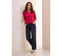 Cecil Damen Piqué Poloshirt in Rot, Gr: XL