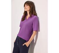Cecil Damen Piquée Polo-Shirt in Lila, Gr: XL
