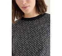 Cecil Damen Print-Bluse mit Glitzer in Grau, Gr: L