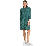 CECIL Damen Kleid B144161 – bedruckt, V-Ausschnitt, 100% Viskose, Grün, Gr. L