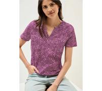 Cecil Damen Print-Shirt im Tunika-Look in Rosa, Gr: XL