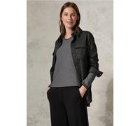 Cecil Damen Pulli mit Strukturstreifen in Schwarz, Gr: L