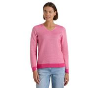 Cecil Damen Pullover im Two-Tone-Look mit V-Neck