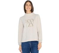 Strickpullover CECIL, Damen, Gr. XXL (46), oat milk beige melange, Web, 64% Baumwolle, 36% Polyester, unifarben, comfort fit normal, ohne Ausschnitt, Bündchen, Pullover, im soften Baumwoll-Mix (453969