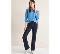 Cecil Damen Pullover mit Kontrastdetails in Blau, Gr: L