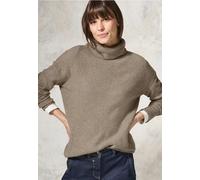 Cecil Damen Pullover mit Rollkragen in Braun, Gr: XXL