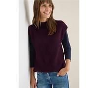 Cecil Damen Pullunder mit Strickdetail in Rot, Gr: XL