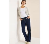 Cecil Damen Rinsed Wide Leg Jeans in Blau, Gr: 36