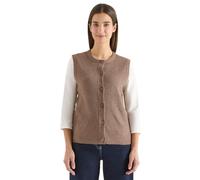 Cecil Damen Rippstruktur Weste in Braun, Gr: L