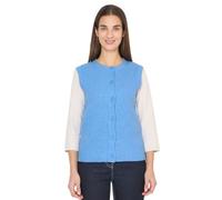 Cecil Damen Rippstruktur Weste in Blau, Gr: XL