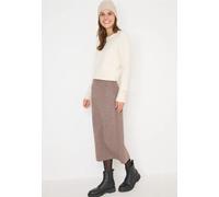 Cecil Damenrock Strickrock mit Strukturdetails Beige Größe L