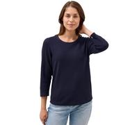 Strickpullover CECIL, Damen, Gr. XXL (46), urban dunkelblau, Web, 60% Baumwolle, 40% Viskose, unifarben, normal normal, Rundhals, abgesteppt, Pullover, aus Feinstrick (60980449-XXL) urban dunkelblau