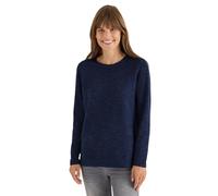 Strickpullover CECIL, Damen, Gr. XS (36), tiefblau heather melange, Web, 60% Baumwolle, 40% Polyester, unifarben, comfort fit normal, Rundhals, normaler Saum, Pullover, mit Rundhalsausschnitt (6505812