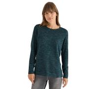 Strickpullover CECIL, Damen, Gr. XS (36), pine grün heather melange, Web, 60% Baumwolle, 40% Polyester, unifarben, comfort fit normal, Rundhals, normaler Saum, Pullover, mit Rundhalsausschnitt (714508
