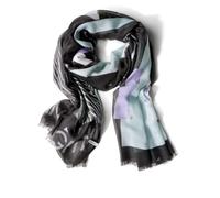 CECIL Damen B572645 TOS_Foil Print Scarf, Black, A