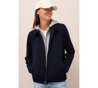Cecil Damen Scuba Jacke mit Sweat-Inlay in Blau, Gr: L