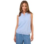 Cecil Damen Seersucker Blusentop in Blau, Gr: XXL