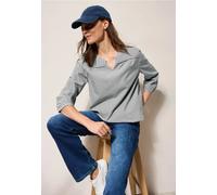 Karobluse CECIL, Damen, Gr. XS (36), grün (balmy khaki), Web, 65% Baumwolle, 35% Modal, kariert, klassisch normal, Rundhals, Bündchen, Blusen, mit Seitlichen Einschlitzen am Saum (23561813-XS) balmy k
