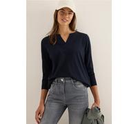Cecil Damen Shirt im Tunika-Look in Blau, Gr: M