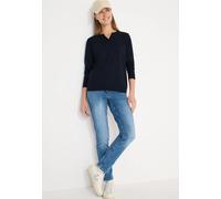 Cecil Damen Shirt im Tunika-Look in Blau, Gr: XXL