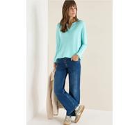 Cecil Damen Shirt im Tunika-Look in Blau, Gr: XXL