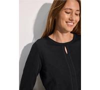 Cecil Damen Shirt im Tunika-Look in Schwarz, Gr: XS