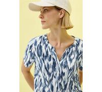 Cecil Damen Shirt im Tunika-Look in Weiß, Gr: XXL