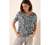Tunikashirt CECIL, Damen, Gr. XXL (46), weiß (vanilleweiß), Web, 50% Modal, 50% Baumwolle, bedruckt, comfort fit normal, Rundhals, Bündchen, Shirts, mit grafischem Muster (70522454-XXL) vanilleweiß