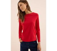 CECIL Damen 3227276 Shirt in Unifarbe, Fiery red, Large