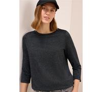 Cecil Damen Shirt mit Glitzerdetails in Schwarz, Gr: L