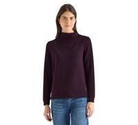 Stehkragenpullover CECIL, Damen, Gr. M (40), eggplant rot, Strick, Obermaterial: 47% Modal, 45% Polyester, 8% Elasthan, unifarben, lässig geschnitten hüftbedeckend, Rundhals, Bündchen, Pullover Stehkr