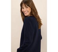 Cecil Damen Shirt mit Rippstreifen in Blau, Gr: XS