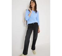 CECIL Shirt mit Rippstruktur Sporty Light Blue L