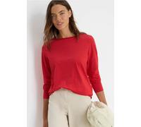 Cecil Damen Shirt mit tonalen Streifen in Rot, Gr: XL