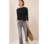 Cecil Damen Shirt mit tonalen Streifen in Schwarz, Gr: XXL