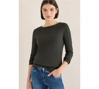 Cecil Damen Shirt mit U-Boot-Ausschnitt in Grün, Gr: XL