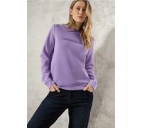 Cecil Damen Silk-Look Sweater mit Print in Lila, Gr: XXL