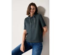 Cecil Damen Silk-Touch Hoodie in Grün, Gr: S