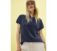 Cecil Damen Silk Touch T-Shirt in Blau, Gr: S