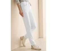 CECIL Damen B378650 Slim Fit Jeans, White, 26 W/30 L