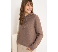 Cecil Damen Softer Bouclé Strickpullover in Braun, Gr: M