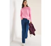 Cecil Damen Softer Jacquard Pullover in Rosa, Gr: L