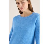 Cecil Strickpullover Softer – U-Boot-Ausschnitt, hüftbedeckend – Gr. M (40) fountain blau melange