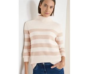 Cecil Damen Softer Rollkragenpullover in Beige, Gr: 3XL