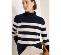 Cecil Damen Softer Rollkragenpullover in Blau, Gr: L