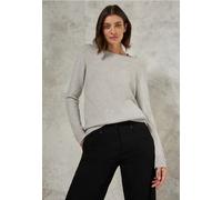 Cecil Damen Softer Strukturpullover in Grau, Gr: L