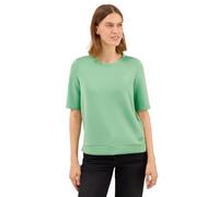 CECIL T-Shirt Softes Cupro Touch – Rundhals, 47% Modal/45% Polyester/8% Elasthan – Fennelgrün XS