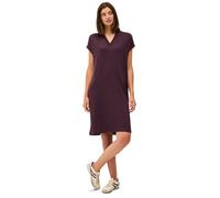 Cecil Damen Strick-Kleid 1408832 - sommerlich, V-Ausschnitt, kniefrei - Mulberry-Rot Größe S